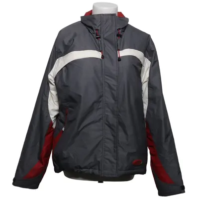 Skijacke (Grau, Weiß, Rot) von Exxtasy Polyamid, Polyester