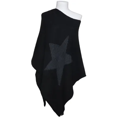 Poncho (Sort, Sølv) fra Thom by Thomas Rath Akryl, Alpacauld, Viscose