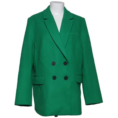 Frakke (Grøn) fra Lindex Polyester, Uld