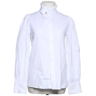 Bluse (Hvid) fra Zara Bomuld, Elastan, Polyamid