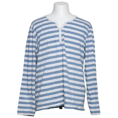 Henley shirt (Blauw, Wit) van Man by Tchibo Organisch katoen