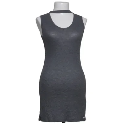 Dress (Gray) from Double Agent Polyester, Viscose