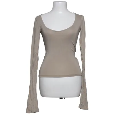 Langærmet t-shirt (Beige) fra A-DSGN Elastan, Modal, Tencel