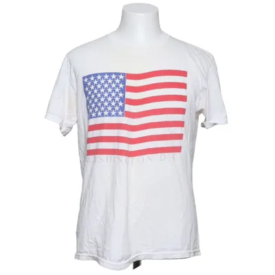 T-shirt (Wit, Rood, Blauw) van Hanes Heavyweight Katoen