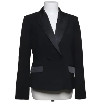 Blazer (Noir) de Manila Grace Viscose, Laine