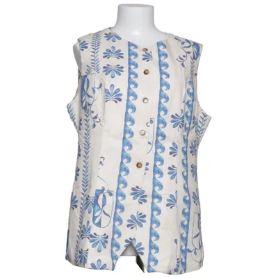 Gilet (Bleu, Beige, Blanc) de Peppermayo Coton, Lin, Polyester, Viscose