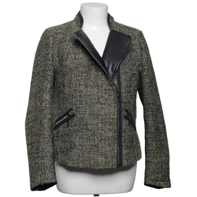 Bikerjacka (Grön, Svart, Gul) från Micha Akryl, Polyester, Viskos, Ull