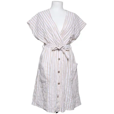 Kleid (Beige, Weiß) von OVS Baumwolle, Leinen