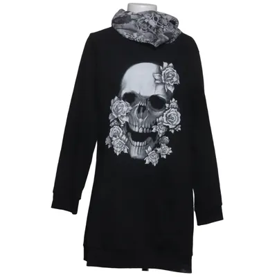 Capuchon jurk (Zwart) van Black Premium by EMP Katoen, Polyester