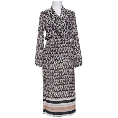 Jurk (Zwart, Beige, Wit) van Lolive Verte Elastaan, Polyester, Viscose