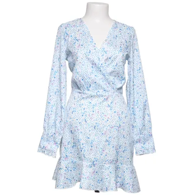 Wrap dress (White, Blue, Purple) from Eilly Bazar Polyester