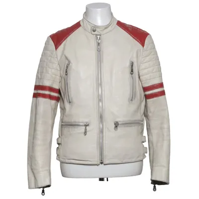 Motorjas (Wit, Rood, Meerkleurig) van Theo Leer, Polyester