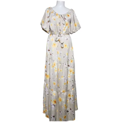 Maxi dress (Beige, Yellow, Multicolored) from Bubbleroom Occasion Polyester