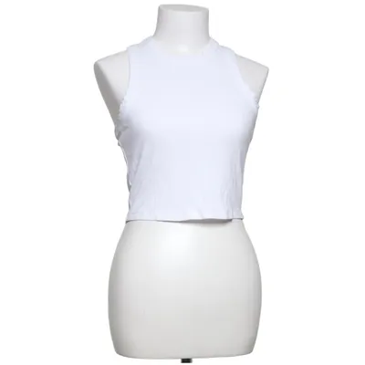 Crop top (Blanc) de Loavies Élasthane, Viscose