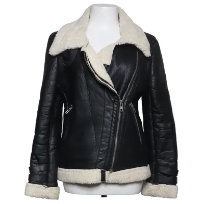 Shearlingjacka (Svart, Vit) från Forum Bomull, Polyester
