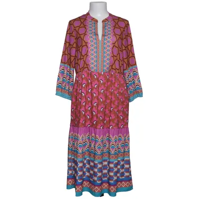 Klänning (Rosa, Brun, Blå, Lila, Flerfärgad) från Oui Elastan, Polyester