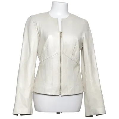 Läderjacka (Beige) från Vakko Skinn, Polyester