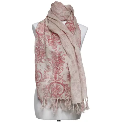 Shawl (Beige, Red) from Loberon Linen