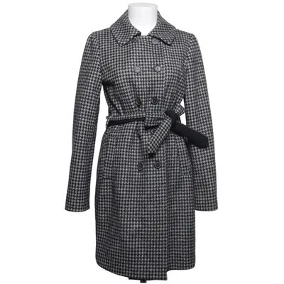 Coat (Black, White) from Strenesse Blue Acetate, Elastane, Polyamide, Polyester, Viscose, Wool