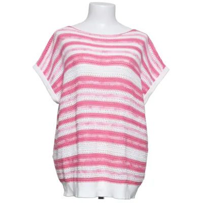 Sweater (Pink, Hvid) fra Adagio Akryl, Bomuld