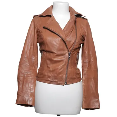 Bikerjacka (Brun) från Barneys Originals Skinn, Polyester