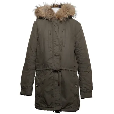 Parka (Green) from IQ+ Berlin Acetate, Cotton, Polyamide, Polyester, Rabbit fur