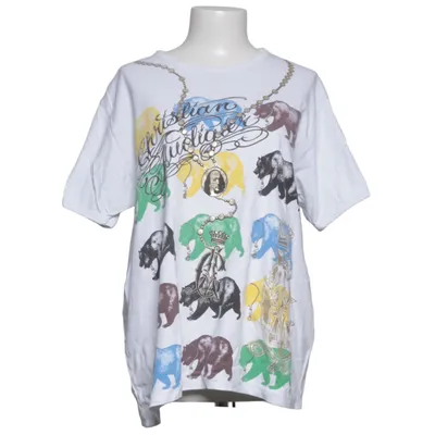 T-shirt (White, Multicolored) from Christian Audigier Cotton