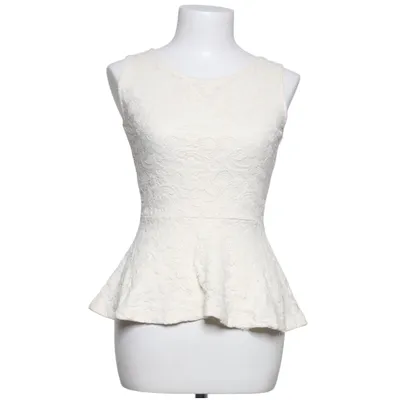 Peplumbluse (Beige) fra VILA Clothes Elastan, Polyamid, Viscose