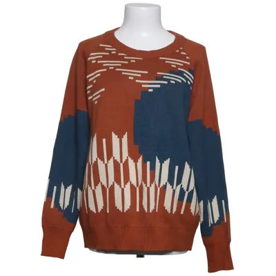 Pull-over (Marron, Bleu, Blanc) de Waschbär Coton biologique, Laine