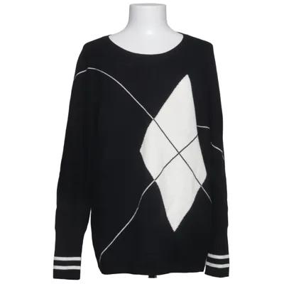 Pull-over (Noir, Blanc) de Elena Miro Polyamide, Viscose, Laine