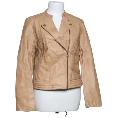 Biker jacket (Beige) from 365 Three-Sixty-Five Elastane, Polyester, Polyurethane, Viscose