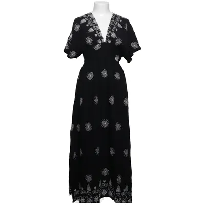 Robe longue (Noir, Blanc) de Papillonne Viscose