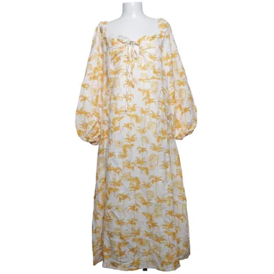 Robe (Blanc, Jaune) de Oasis Lin, Viscose