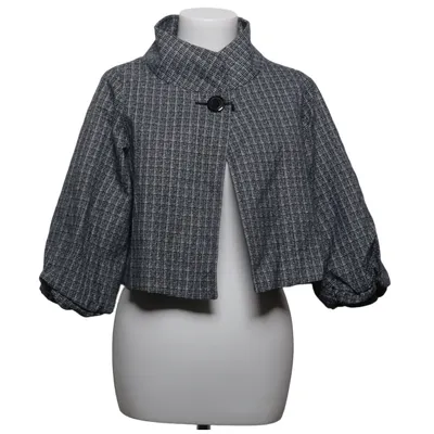Jakke (Sort, Hvid) fra Traveler Metallfiber, Polyester, Viscose
