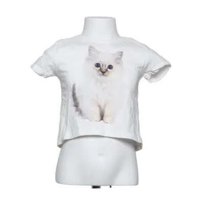 T-shirt (White) from Sinsay Cotton
