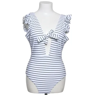 Badpak (Wit, Zwart) van Cupshe Elastaan, Polyamide, Polyester