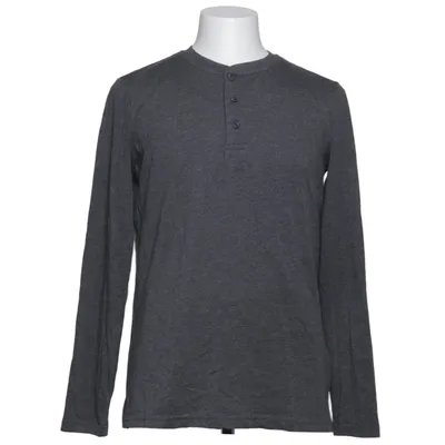 Henley T-shirt (Grå) fra S.C.W Bomuld, Polyester