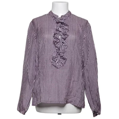 Blus (Lila, Svart, Vit) från Pureheart Silke