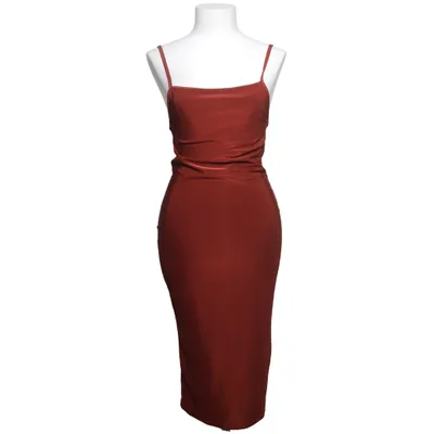 Klänning (Brun) från Boohoo Night Elastan, Polyester