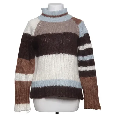 Sweater (Brown, White, Blue) from VILA Clothes Acrylic, Mohair
