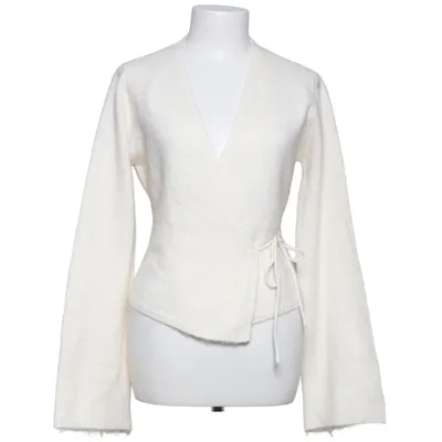 Wrap cardigan (White) from Gina Tricot Acrylic, Alpaca wool, Elastane, Polyester