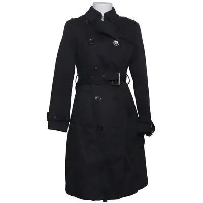 Trenchcoat (Zwart) van Chic & Jeune Katoen