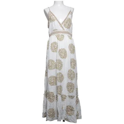 Maxikleid (Weiß, Braun) von Hailys Metallfaser, Viskose