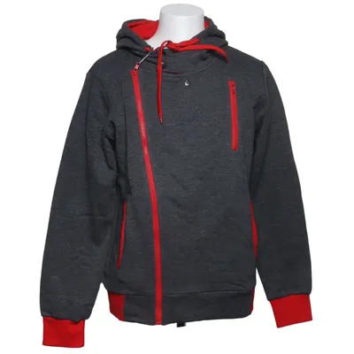 Hoodie (Gray, Red) from Ombre Cotton, Polyester