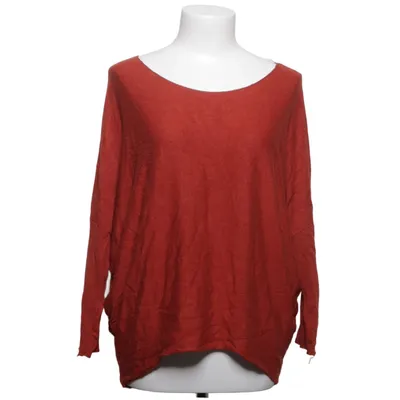 Sweater (Red) from Glossy Angora, Viscose, Wool