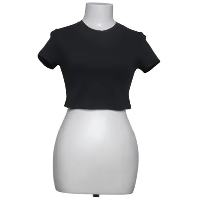 Crop top (Zwart) van Organic Basics