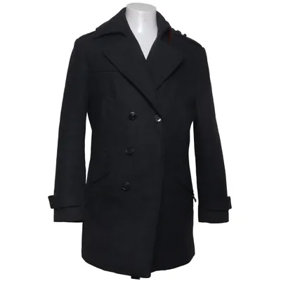 Pea coat (Gray) from Yorn Polyamide, Polyester, Wool
