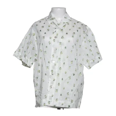 Short sleeve shirt (White, Multicolored) from Lewis Melly Cotton, Polyamide, Polyester