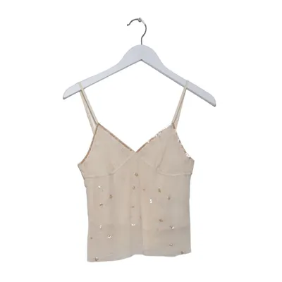 Tanktop  (Beige) fra Abercrombie & Fitch Silke