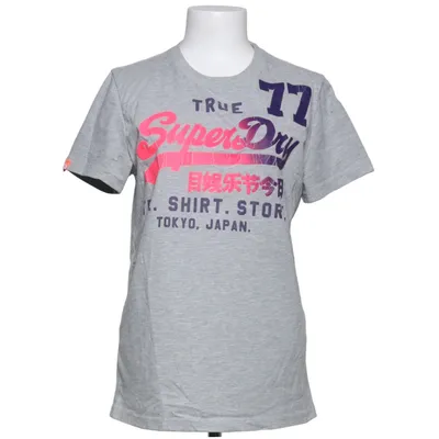 T-shirt (Gray, Multicolored) from Superdry Vintage Cotton, Polyester